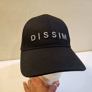 DISSIM Black Cotton Adjustable  Cap